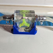 k40 laser water flow meter mounting  k40 laser water meter bracket mounting 3d print model - Mito3D