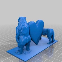 k & art sculptures 3d print model - Mito3D