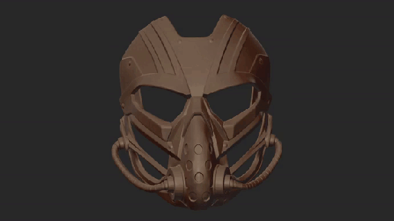 kabal mask mk10 printable v stl helmet midjourney design hi-tech sci-fi strikeball cosplay printing 3d 3d print model - Mito3D