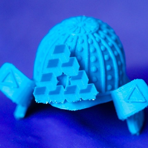 kabuto -Unmögliche Dreieck- Kunst 3D print model - Mito3D