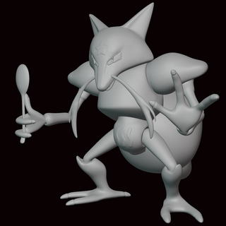 kadabra pokemon figure statue videogame videogames miniature sculpture fanart figurine kanto go 3d print model - Mito3D
