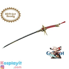 kaedehara kazuha Schwert bakufu Digital 3d Modell Genshin Einschlag Drucken drucken stl Cosplay Spiel 3d print model - Mito3D