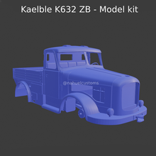 kaelble k632 zb - model kit rc custom diecast truck vintage 1 25 3d print model - Mito3D