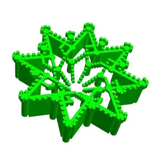 Kafka châteaux 1 math art géométrique géométrie topologie 3d print model - Mito3D