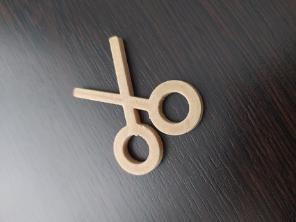 kaft keychain anahtarl k anahtarlik scissors makas logo design 3d print model - Mito3D