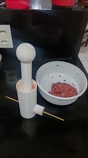 kafta - meat stick - machine meat stick barbecue kafta food  3d print model - Mito3D