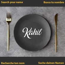 kahil banquet wedding communion dinner plate table decoration tablename 3d print model - Mito3D