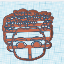 kahlo cortador de galletas frida la herramienta sharp masa cookie 3d print model - Mito3D