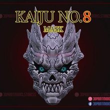 kaiju 8 cosplay máscara kafka hibino juego no8 monstruo demonio casco 3d print model - Mito3D