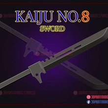 kaiju no8 épée anime cosplay arme Jeu kaiju kaiju 8 kaiju no8 kaiju 8 cosplay kaiju 8 arme kafka hibino monstre démon épée lame cosplay 3d print model - Mito3D