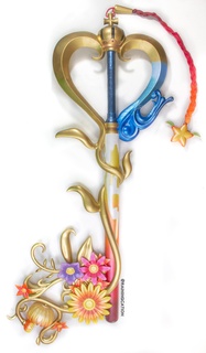 Kairi destino abbraccio keyblade regno cuori kairi sora chiave lama cosplay puntello accessorio fiori 3d print model - Mito3D