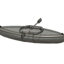 caiaque Bruder campista canoa 3d print model - Mito3D