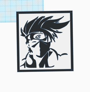 Kakashi Box Tabelle Bild Zeichnung Naruto hokage Sasuke 3d print model - Mito3D