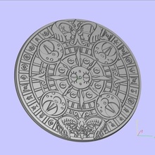 kalendario de maya art Arte en 2d 3d print model - Mito3D