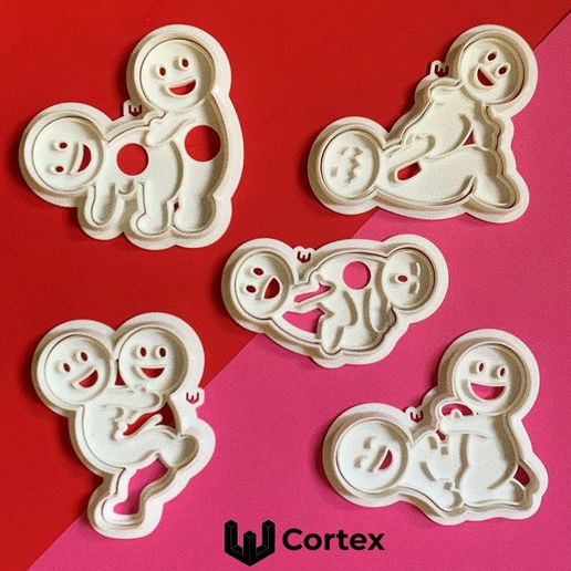 kamasutra cookie cutters cutter cutting bear short-eared valentine's day valentine february 14 valentines cookies 3D print model - Mito3D
