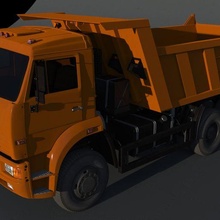 kamaz 6520 truck auto 3d print model - Mito3D