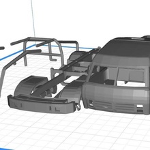 kamaz dakar LKW druckbare 3d Spiel Rallye bedruckbar ist tamiya rc slot scalextric crawler 3d print model - Mito3D