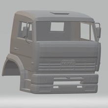 kamaz stampabile cabina del camion gioco la slot scalextric shell rc radio il monitoraggio corpo auto hobby tamiya miniz 1-10 1-32 1-18 1-24 1-14 1-12 3d print model - Mito3D