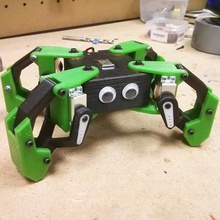 kame 8dof small quadruped robot gadget 4 legged arduino bqlabs esp8266 nodemcu printbot robotics servo witbox 3d print model - Mito3D