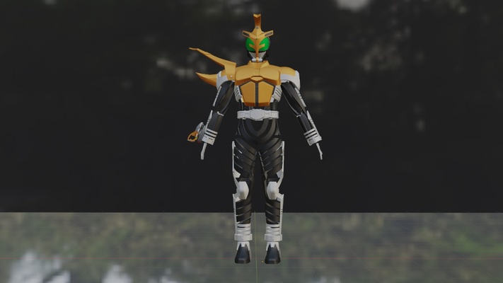 kamen cavalier kétaros mode kamen rider héros japonais tokusatsu 3dmodel séries télévisées toeianimation pepakura japon cosplay 3d print model - Mito3D