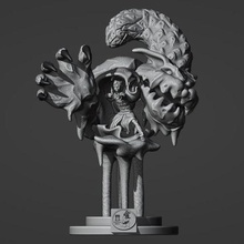 kamikaze gaara 3d impresión Arte ender 3 v2 stl maravilla esculpir miniatura obj dc vinilo 3dprinting estatua película Figura acción animejapan 3d print model - Mito3D