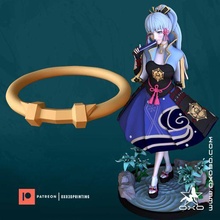 kamisato ayaka genshin impact necklace accessory cosplay art anime female figure 3d print model - Mito3D