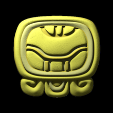 kan Maya glyph sanat heykeller 3d print model - Mito3D