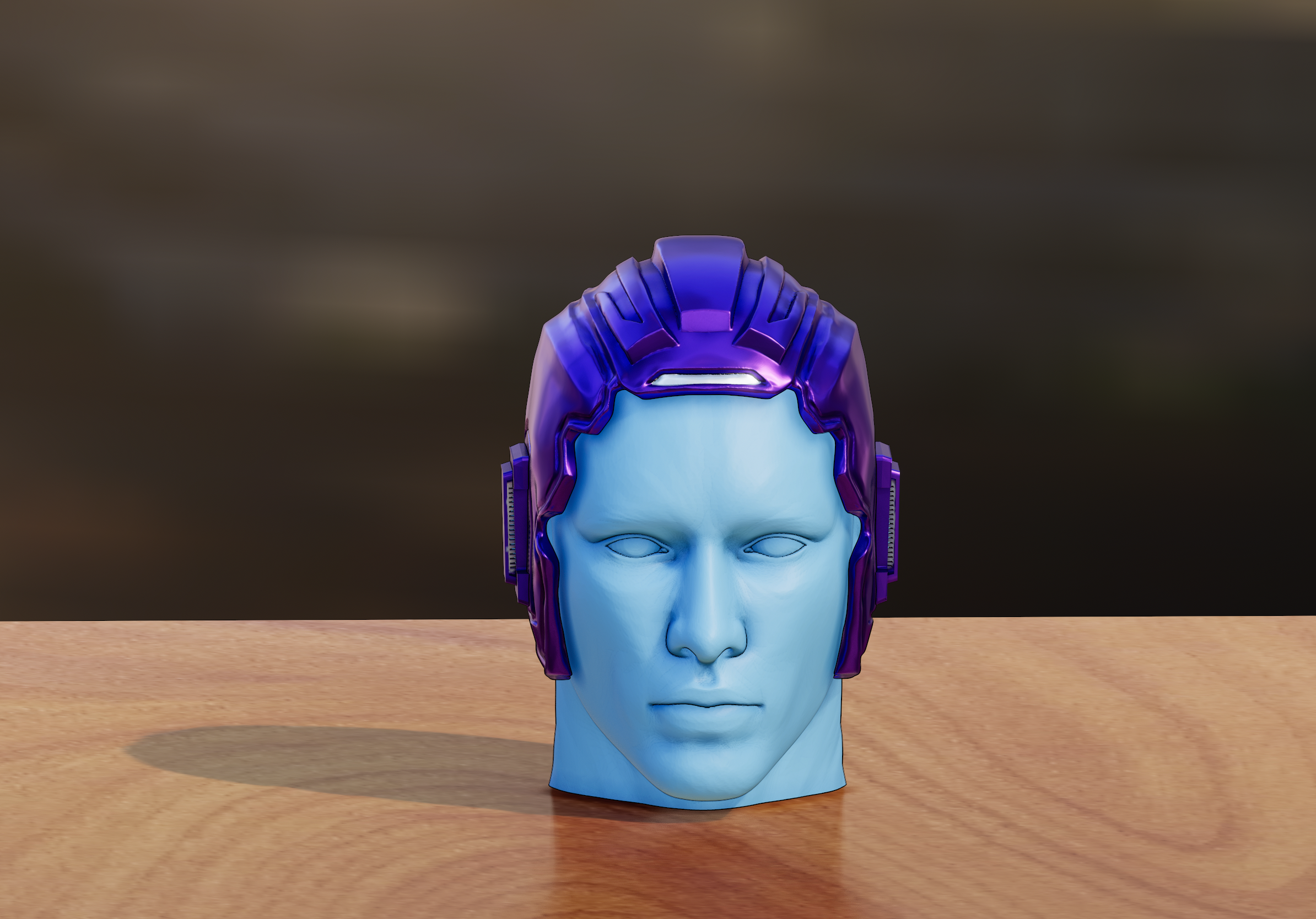 Kang 39 s capacete ant man vespa quantumânia 3d modelo impressão kang homem Formiga conquistador cosplay quantum reino MCU maravilha traje 3D print model - Mito3D