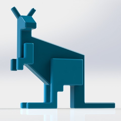 kangourou art animal dcoration de la maison ikea 3D print model - Mito3D