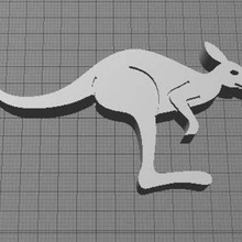 kanguru oyun hayvanlar Avustralya 3d print model - Mito3D