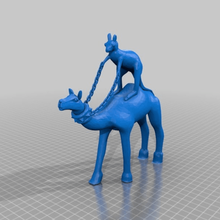 canguru andando de camelo jogo animais 3d print model - Mito3D