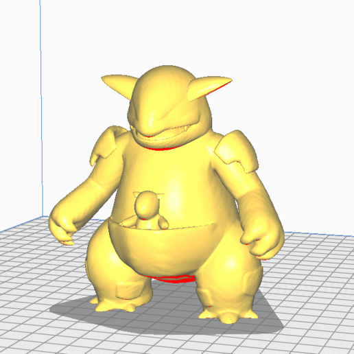 kangaskhan sanat pokemon 3D print model - Mito3D