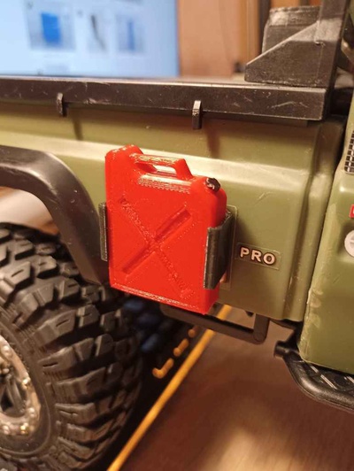 kanister holder tools crawler rc car 3d printing 3d print model - Mito3D