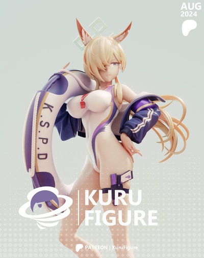 kanna mayo sanat mavi arşiv anime şekil 3d print model - Mito3D