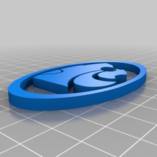 l'état du kansas ksu logo ovale outil de L'impression 3d 3d print model - Mito3D