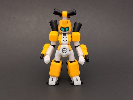 kantaros game multicolor toy gunpla medabot medabots medarots medarot model kit robot anime fdm petg mecha articulated articulate gundam figurine modular 3d print model - Mito3D