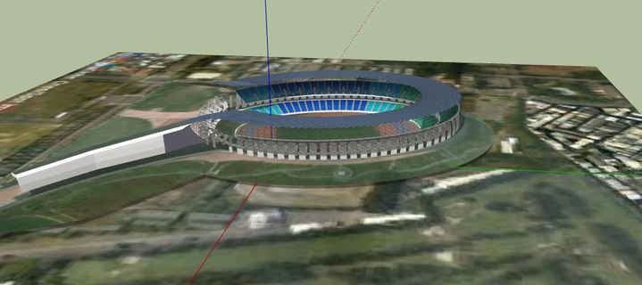 kaohsiung national stadium 3d print model - Mito3D