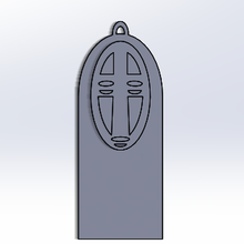 kaonashi keychain gadget key fobs 3d print model - Mito3D