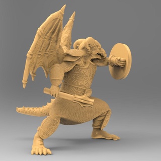 couverture draconien miniature dragonlance dnd 3d print model - Mito3D