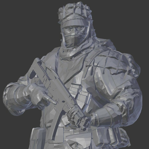 Kapkan seçkinler gökkuşağı kuşatma kapkanelit insanlar 3D print model - Mito3D