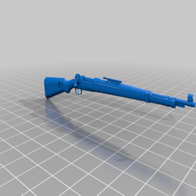 kar 98 rifle de la mitad cortada herramienta Impresora 3d las piezas 3d print model - Mito3D