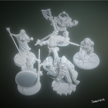 Karak caracteres juego miniaturas mesa minis espartano mago brujo 3d print model - Mito3D