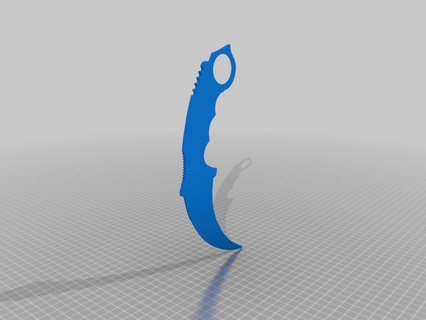 karambit Jeu couteau jouet 3d print model - Mito3D