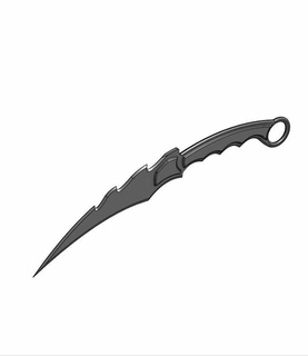 karambit knife self-defenses weapon ninja 3d print model - Mito3D