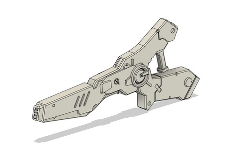 finalizando mk2 blindado core2 láser rifle juego núcleo sf arma pistola juguete plamodelo robot 3d print model - Mito3D