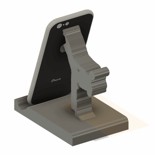 karat telefon ayakta durmak karate cep telefonu 3D print model - Mito3D