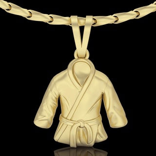 Karate Kleid Kimono Anhänger Silber Gold Schmuck druckbar 3d Modell Trend Mode Design zbrush Tiger ak47 3d print model - Mito3D