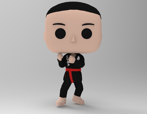 kárate funko karateka 3d print model - Mito3D