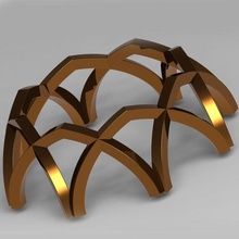karbandi architettura geometrico struttura copertura iran cupola 3d print model - Mito3D