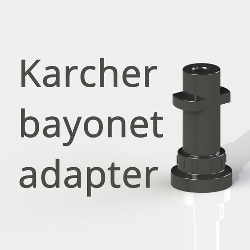 Karcher süngü adaptör araç k3 k5 wd3 Su parçalar 3D print model - Mito3D
